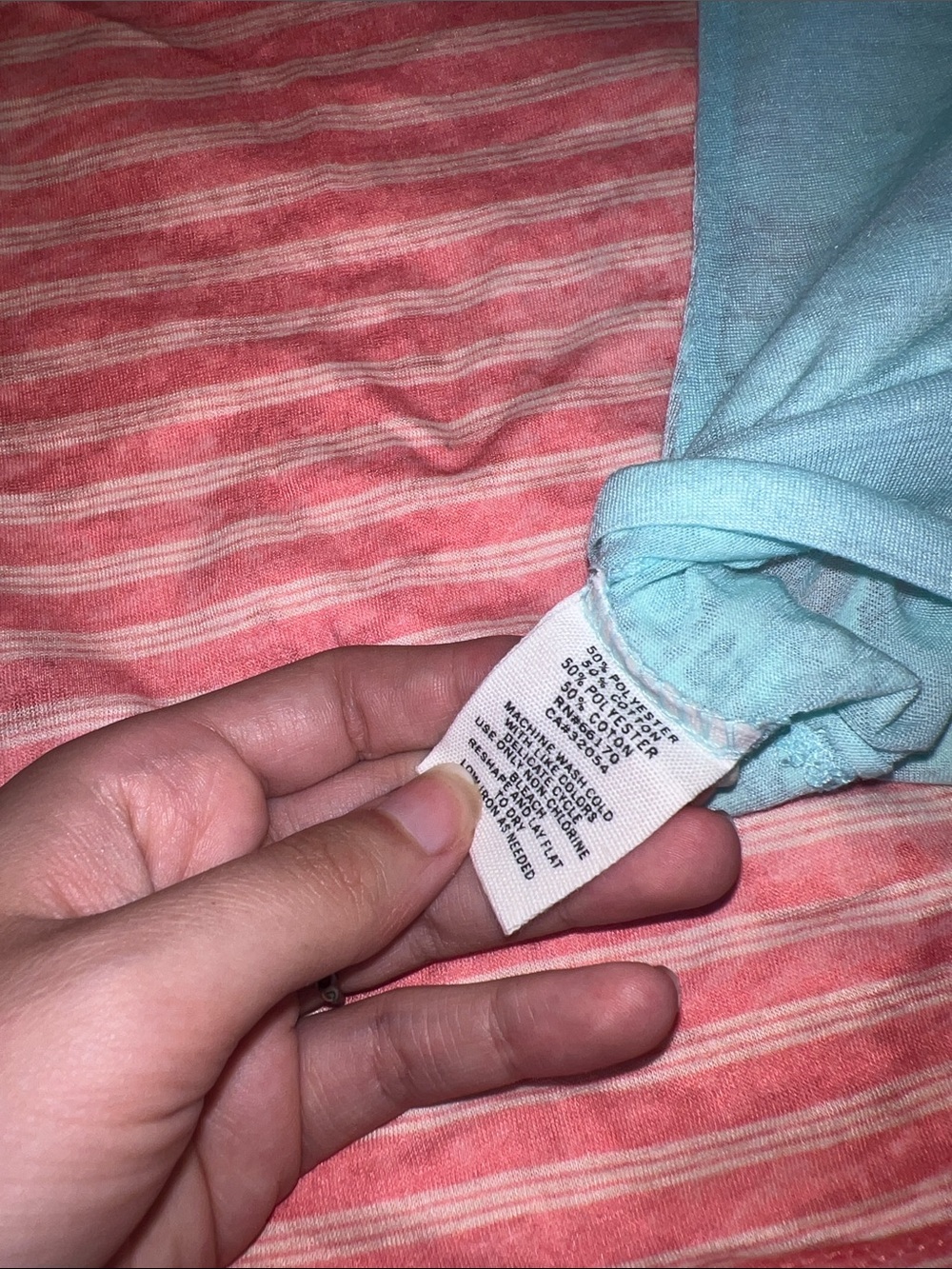 Urban Outfitters Striped Gray & Coral + Solid Mint Tank Trio - Picture 5 of 5